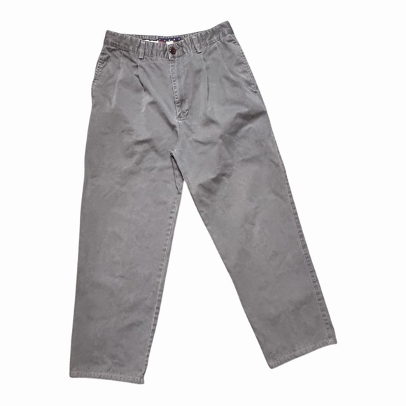 Tommy Hilfiger Other - Vintage Tommy Hilfiger XO Chino Pants Mens 30 Relaxed Fit Baggy Y2K Pleated Gray